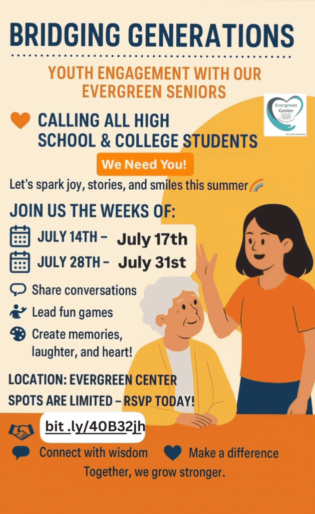 Bridging Generations - Youth Engagement with our Evergreen Seniors